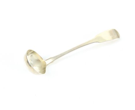 George IV Scottish silver toddy ladle, Glasgow 1828, maker's mark rubbed, 15 cm long, 37 gr. .    