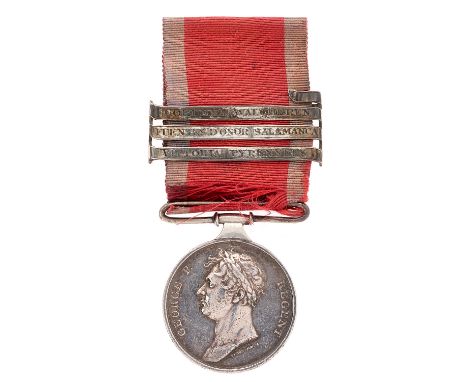 51st Regiment Officer Waterloo Medal. Awarded to CAPT EDW. H. FREDERICK 51ST REG LIGHT INF. The original ribbon (fragile) mou