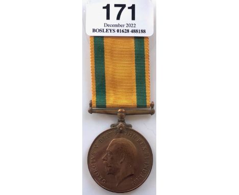 WW1 1/4th Queen’s Regiment Casualty Territorial Force War Medal  Awarded to T-1366 PTE R.A. NISBET THE QUEEN’S R.         Pri