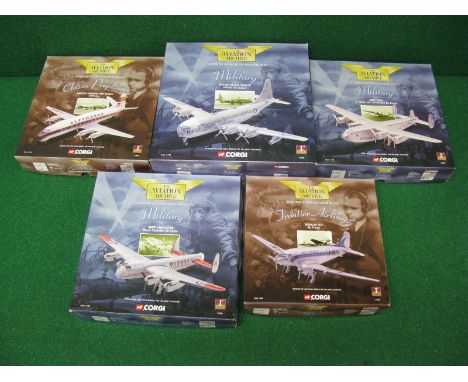 Corgi, five boxed 1:114 scale aircraft models in The Aviation Archive Series to comprise: Avro York, Boeing KC-97L Tanker, Vi