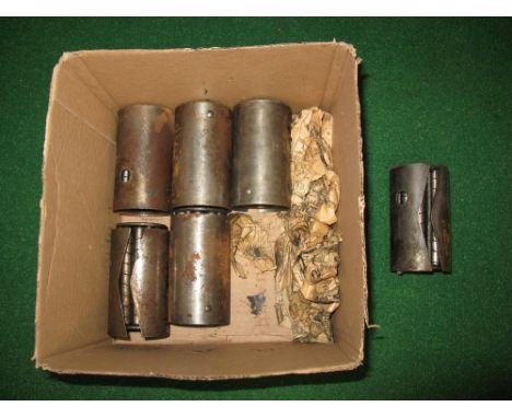 Six roller bearings with shields - 4" long x 2" in dia
