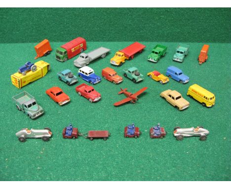 Dublo Dinky Toys, twenty six items to include: AEC Mercury Tanker, Bedford articulated flat bed, Austin taxi, Commer van and 