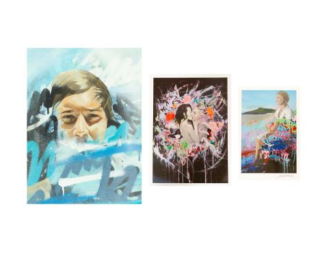 Joe GREENAWAY (XX-XXI, St Ives) That Sinking Feeling Spraypaint on board, signed and titled verso, 40cm x 30cm, 43cm x 33cm f