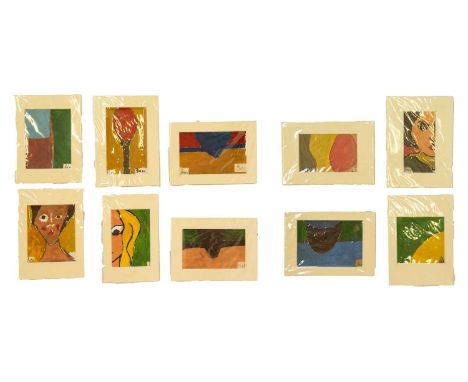 Ben CARRIVICK (1980) Ten Works 


Mixed media on card, each signed, each card size approximately 13.5cm x 19.5cm.


