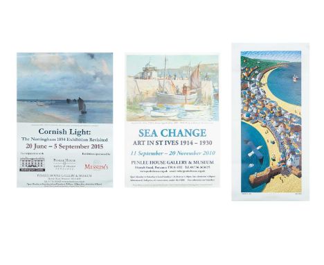 A Collection of Exhibition Posters Including examples for Penlee House Gallery and Museum, such as Walter Langley - Pioneer o