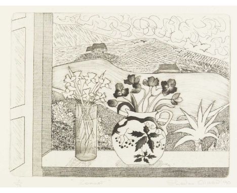 Sheila OLINER (1930-2020) Zennor (1990) Etching, signed, inscribed and dated '90, numbered 16/75, plate size 15 x 20cm, 37.5 