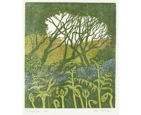 Ian McNeil COOKE (1937) It's Spring Again Artist's proof, coloured etching, signed and titled, image size 30cm x 26cm, 49cm x