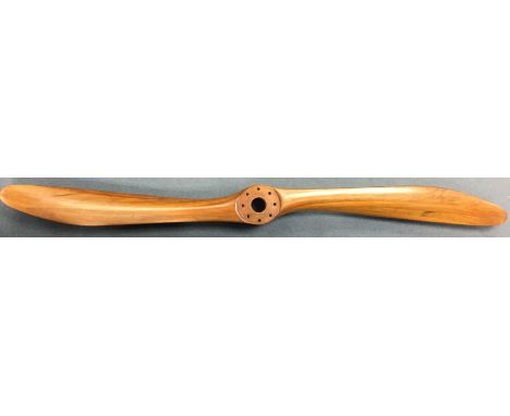 WW1 French Propeller blade made by Helice Eclair, Paris. Serie No 6, No 366. Hispano Suzia 150 engine. 8 Bolt holes. 240cm in