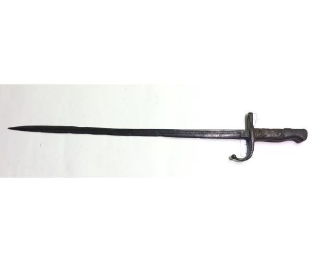 WW1 Ottoman Turkish 1903 Pattern Mauser bayonet. 520mm long fullered single edged blade. Overall length 645mm. Recovered from