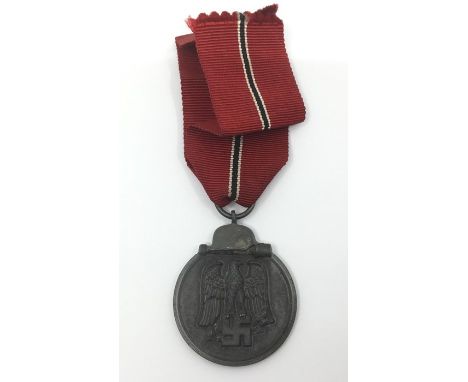 WW2 Third Reich Medaille „Winterschlacht im Osten 1941/42“.&nbsp;Eastern Front Medal complete with original ribbon. No marker