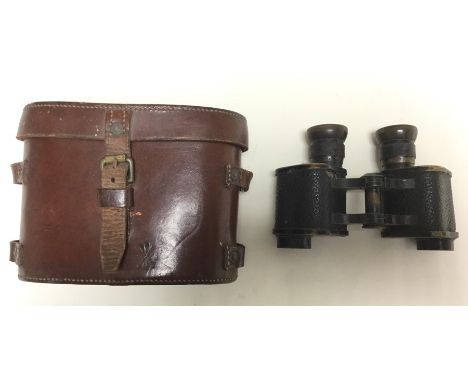 WW1 British Binoculars Prismatic No3 (MkII) x 6. Maker marked and dated "W Watson &amp; Sons Ltd, London and Highgate 1918". 