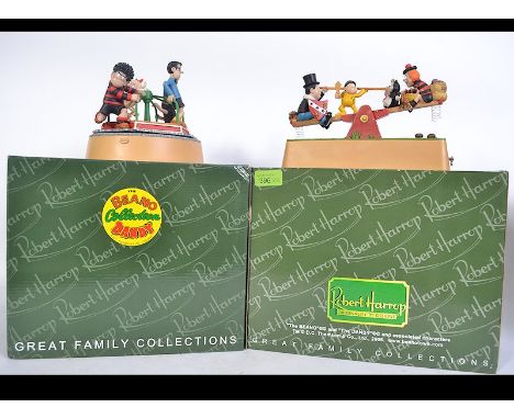 A pair of boxed Robert Harrop  figure groups from the Beano and Dandy Collection. ' The See- saw Scallywags ' BDMB3 limited e