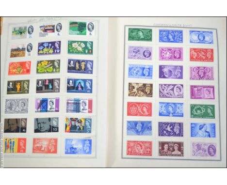 A stamp album consisting of many examples. To include commonwealth, British, Indian, Australian, China, Mongolia, USA, Brazil