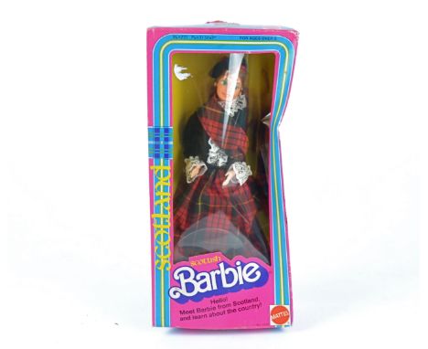 A vintage Barbie doll 'Scottish Barbie',  in original box, by Matel toys, 33cm x 15.5cm x 6cm  