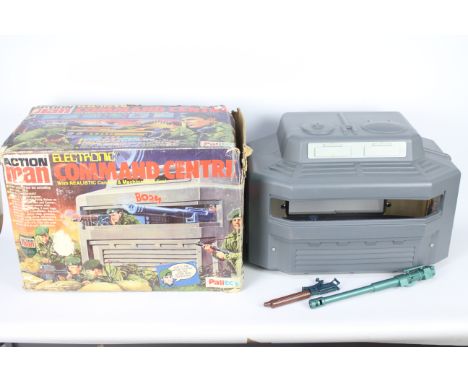 Palitoy, Action Man - A boxed Palitoy Action Man Command Post. The set appears incomplete with a broken main gun mount and is