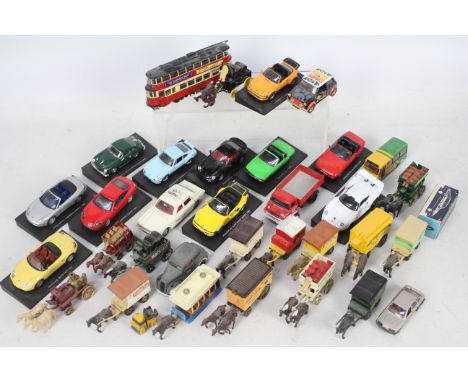 Dinky, DeA, Corgi, EFE - A quantity of unboxed die-cast model vehicles - Lot includes a #891681 Dinky Ford Zodiac, a DeA Pors
