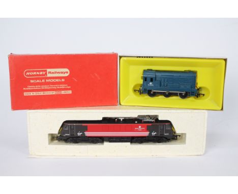 Hornby - 2 OO gauge locos, a Class 90 named British Transport Police in Virgin livery operating number 90012 and an 0-6-0 Die