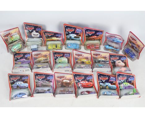 Mattel - A collection of 19 x Disney Pixar die-cast model cars in their original casing - Lot includes a 'Cruisin Mcqueen' ca