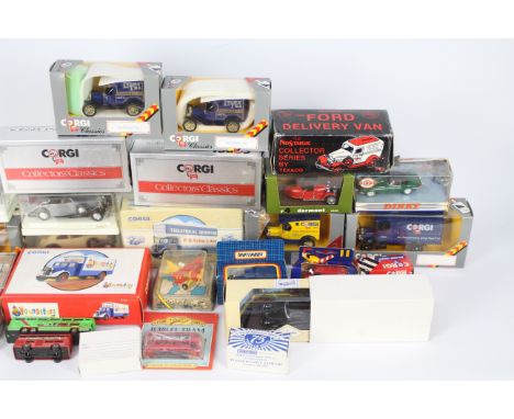 Corgi - Dinky - Brumm - Matchbox - Solido - 23 boxed and 3 loose vehicles including Bedford O Series van # 97124, Darmont Cyc