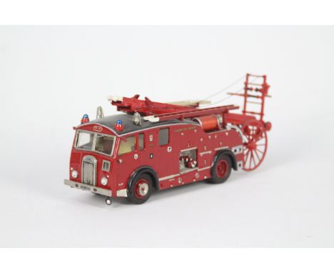 Fire Brigade Models - A built kit model Dennis F12 Fire Engine in 1:48 scale in London Fire Brigade livery. It looks to have 