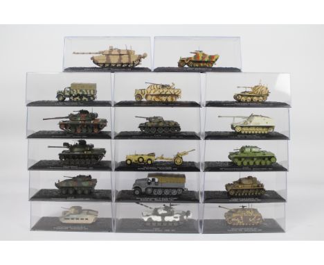 DeAgostini - 17 x boxed military vehicles - Lot includes a New Orleans 2005 LAV-25 National Guard vehicle, an Italian 1944 St