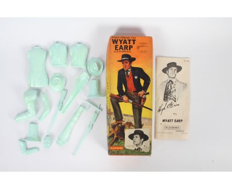 Kleeware - A rare but incomplete boxed Kleeware branded Wyatt Earp U.S. Marshall model kit in 1:8 scale # 1536. The model has