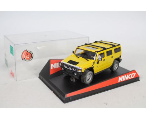 Ninco - A boxed 1:32 scale die-cast hummer vehicle - Lot includes a #50457 Hummer H2 in a yellow colour. Die-cast model appea