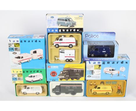 Vanguards - 6 Ford models including Transit Accident Tender in Nottinghamshire Police livery # VA06606, Transit Dog Van &amp;