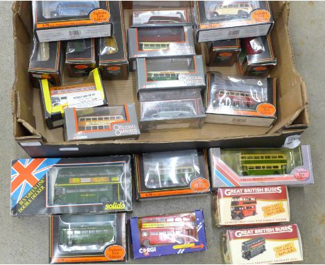 Corgi, Solido and other die-cast model vehicles, all boxed including Solido Green Line double decker 