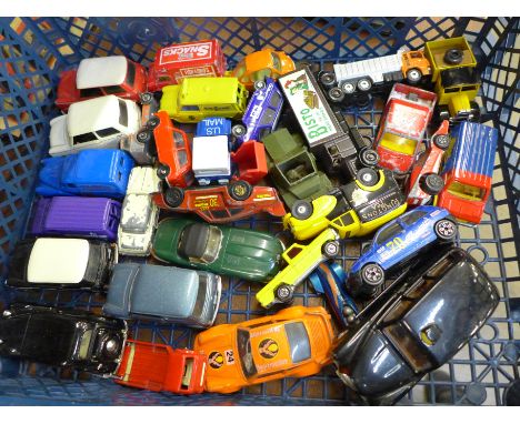Die-cast model vehicles, including Heinkel and Mini Cooper 