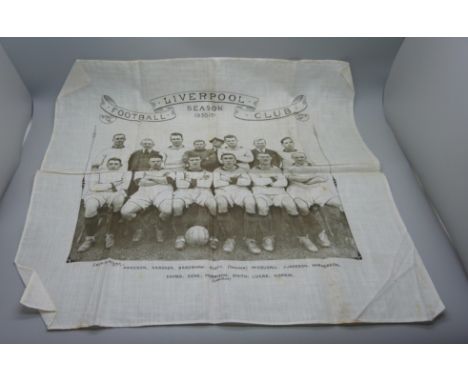 A silk handkerchief, Liverpool Football Club 1930/1 