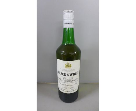 A bottle of Black &amp; White Buchanan's Choice Old Scotch Whisky 