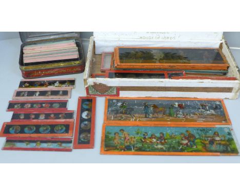 Seventy magic lantern slides 