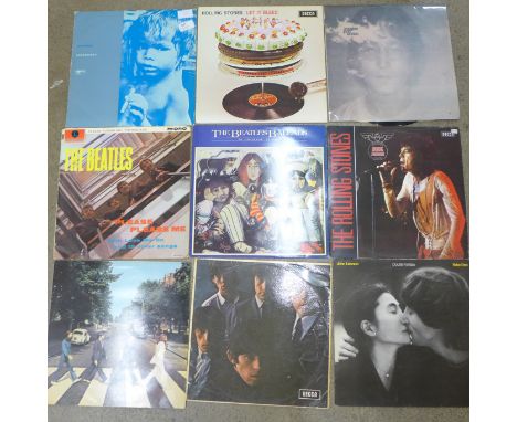 The Beatles, Beatle solo, Rolling Stones, Who LP records 