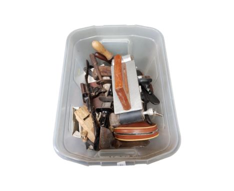 BOX TO INCLUDE OLD WOOD WORKING TOOLS 