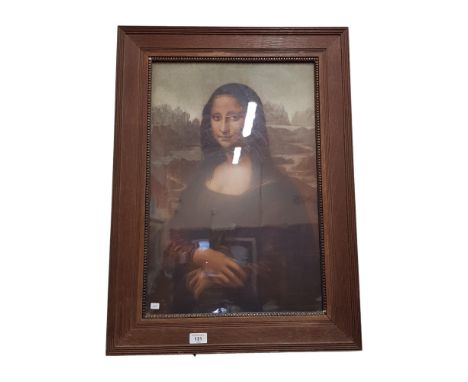 VINTAGE MONA LISA PRINT 