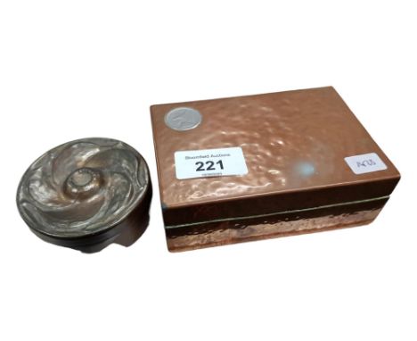 2 ART NOUVEAU TRINKET BOXES 