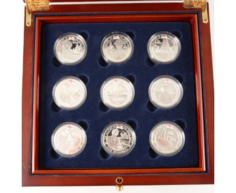 Royal Mint History of the Royal Navy silver coin collection, boxed and with ring binder and certificates numbered 3596.