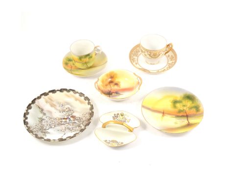 A collection of Noritake cabinet ware, and other ornamental porcelain.