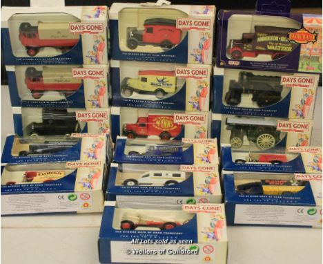 Lledo Days Gone die cast models to include Showman's Scammell 6 Wheeler Waltzer DG044031, Showman's Burrell Steam Wagon Sceni