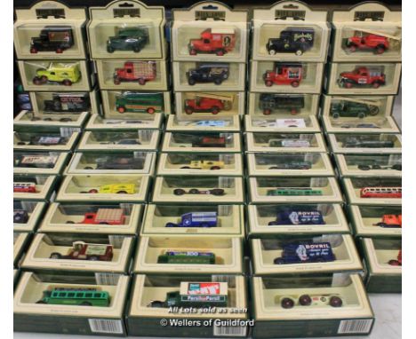 Lledo Days Gone die-cast vintage replicas to include 1934 Dennis fire engine 12004, 1930 Bentley 4.5 litre cream 46004 and 19