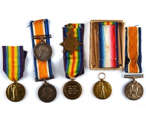 ROYAL ENGINEER AND R.A.M.C. INTERST: a British War and Victory Medal pair awarded to 217906 Sapper H.F. Beesley, R.E; togethe