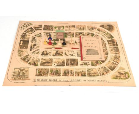 The Game of the Ascent of Mont Blanc, Fourth Edition, A.N. Myers and Co., to comprise a shagreen covered box, with printed in