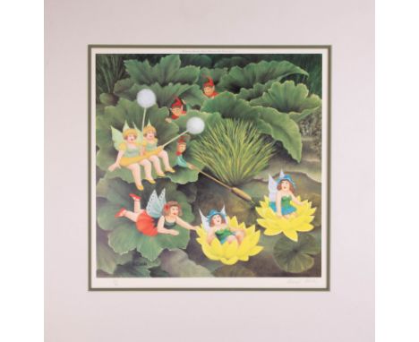 Beryl Cook, 'Pixies and Fairies', signed edition print 557/650, published by Alexander Gallery, not mounted or framed.