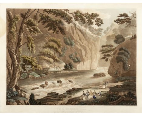 AFTER THOMAS SAUTELLE ROBERTS (1760-1826) The Dargle, Co. Wicklow Aquatint and etching, 37 x 48cm (plate); 47 x 63cm(sheet) P