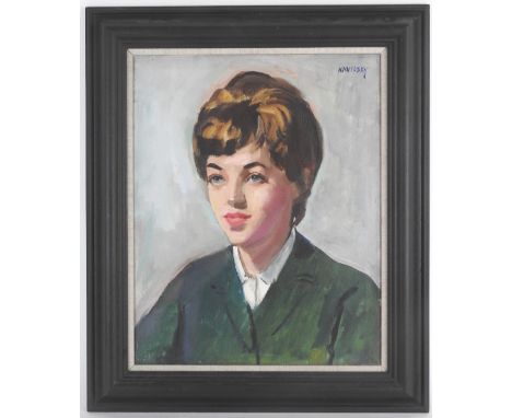 Philip Naviasky (1894-1983) Portrait of Rachel, signed top right, inscribed with sitter's name on the reverse, oil on canvas,