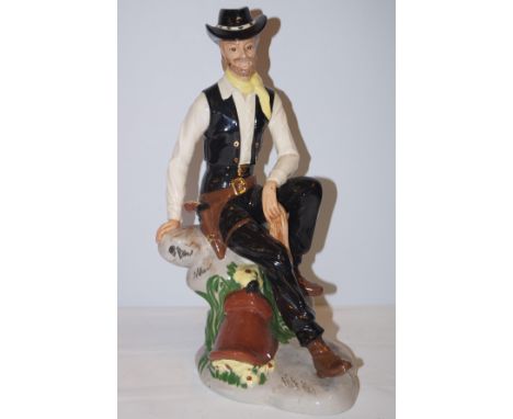 Ceramic figure of a cowboy Height 37 cm