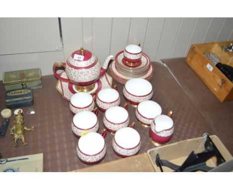 A quantity of Shelley porcelain teaware 