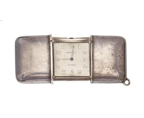 A Movado silver purse watch, chronometer Ermeto, No 1203197, 33 x 47cm, import marked Stockwell &amp; Co,&nbsp; London 1928, 