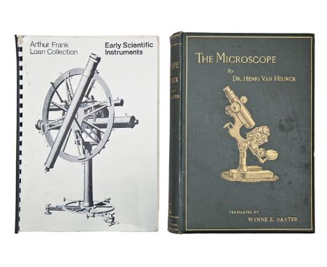 Books. Heurck (H V) - The Microscope, English edition, plates, pictorial dark green cloth gilt, teg, London 1893 and catalogu